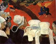 Paul Gauguin The vision for the mass oil painting artist